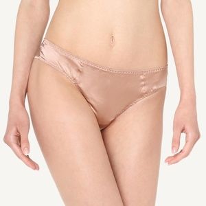SILK CHEEKY BRIEFS XS INTIMISSIMI PINK ROSE NEW!
